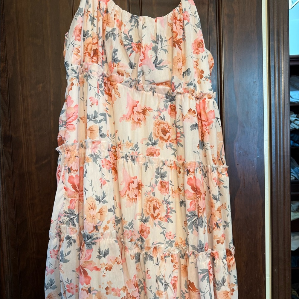 Floral Tiered Maxi Dress